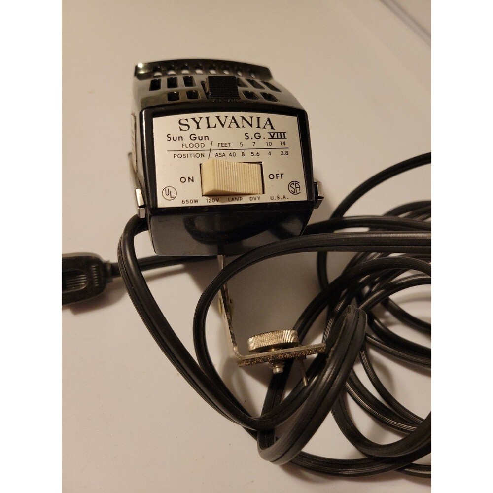 Vintage Sylvania Sun Gun S.G.VIII 650w 120v Tested  Works